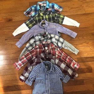 Bundle. Boys 2T bottom down dress shirits. 7 total